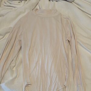 Women's Long Sleeve Mock Neck Bodysuit White